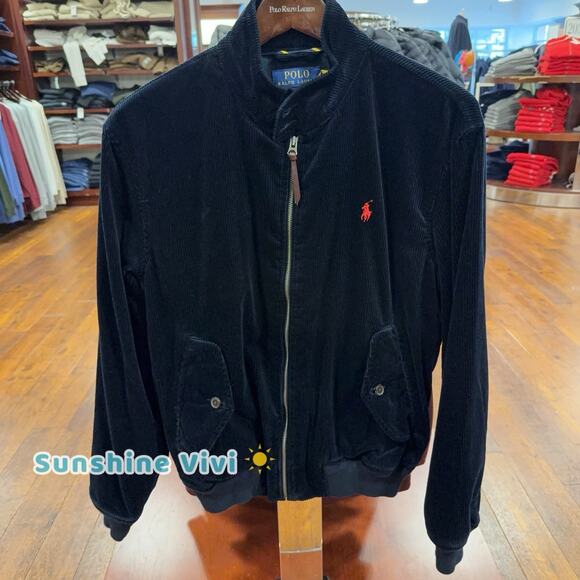 NWT Polo Ralph Lauren Men's Stretch Corduroy Jacket Navy Large - Picture 1 of 13